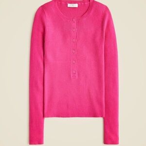 J.Crew Retail Tencel Blend Henley Sweater Women’s Small NWT Soft Lightweight